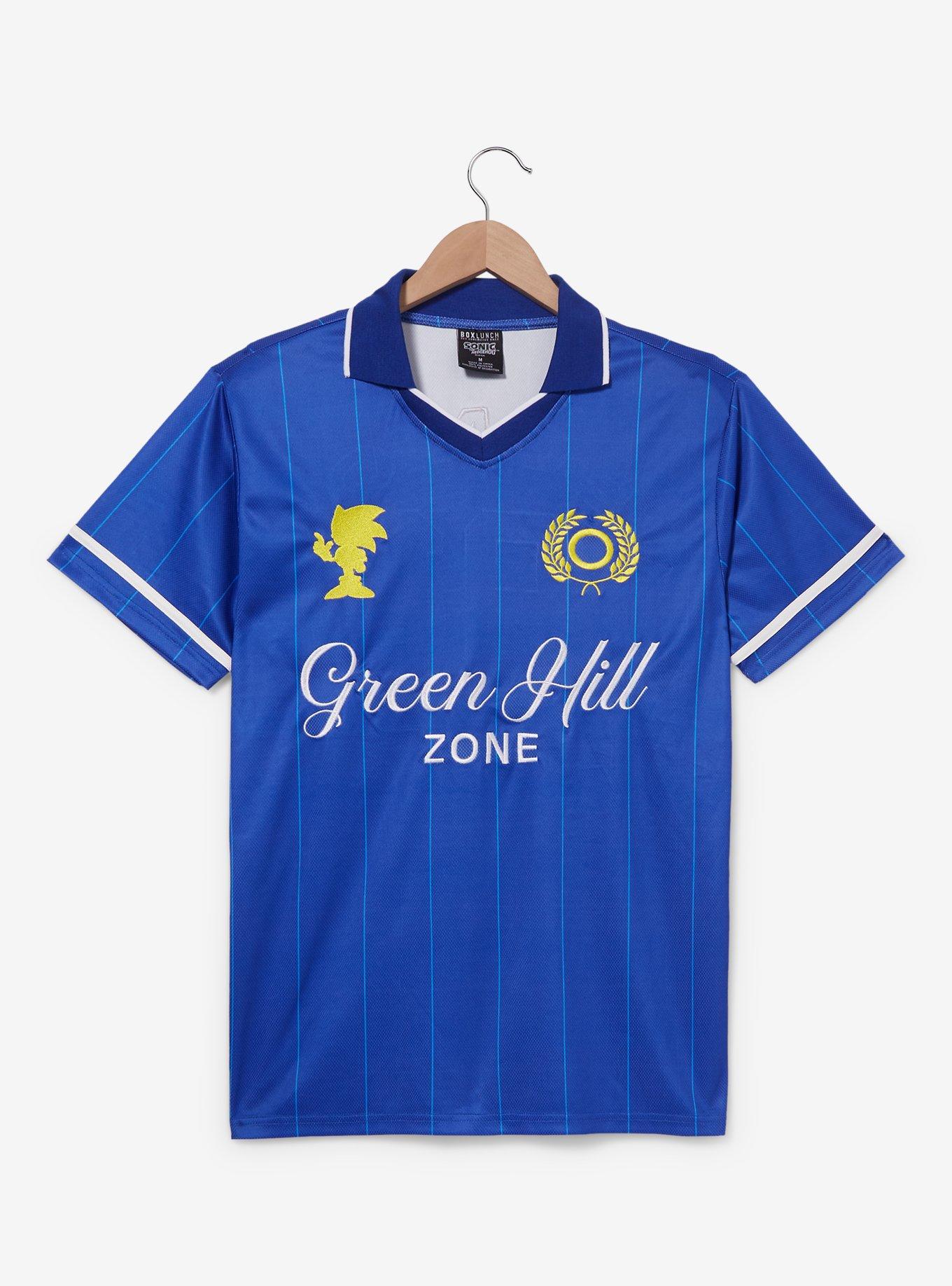 Sonic The Hedgehog Green Hill Soccer Jersey - BoxLunch Exclusive, BLUE, hi-res