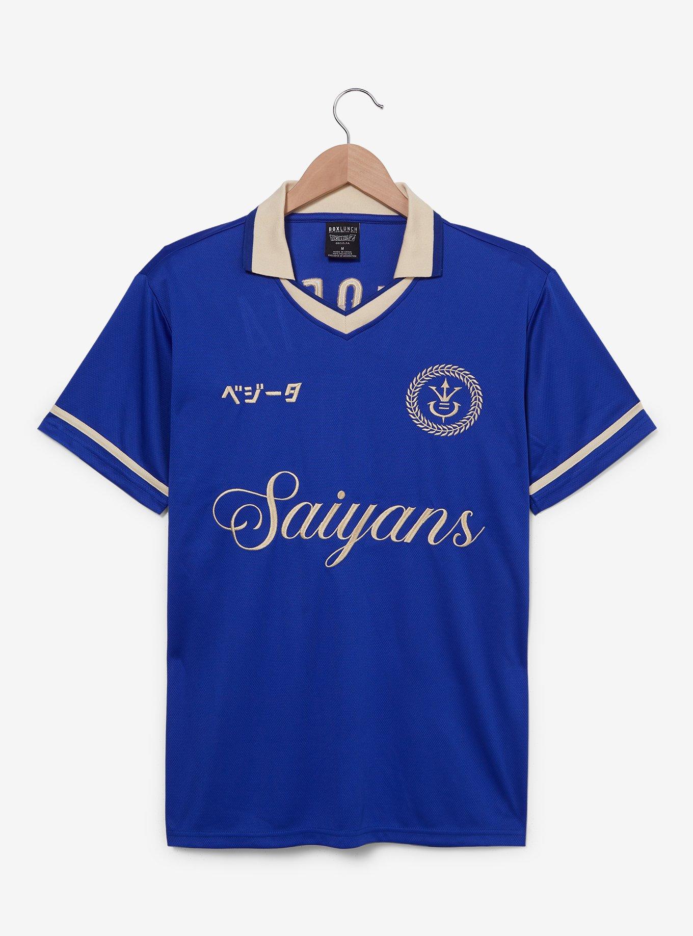 Dragon Ball Z Vegeta Saiyans Soccer Jersey — BoxLunch Exclusive, ROYAL BLUE, hi-res