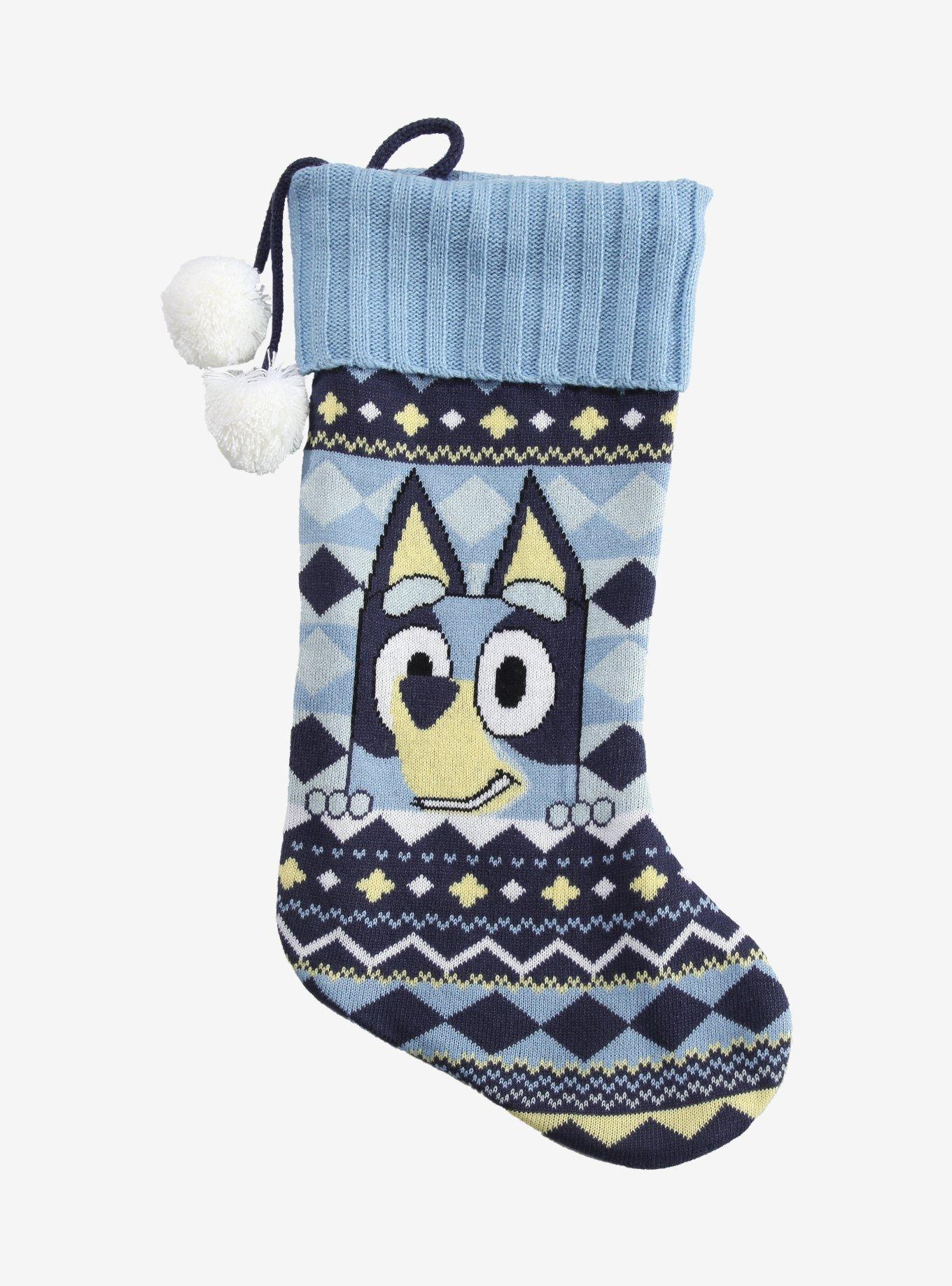 Bluey Portrait Patterned Stocking — BoxLunch Exclusive, , hi-res