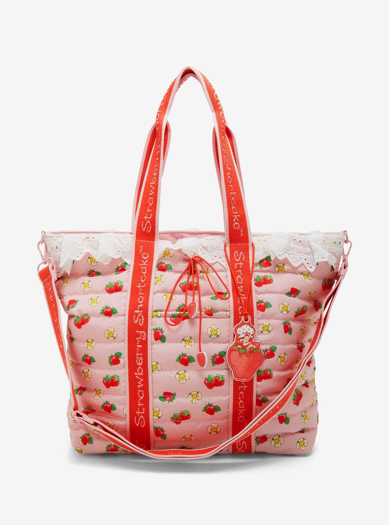 Strawberry Shortcake Berry Scalloped Allover Print Tote, , hi-res