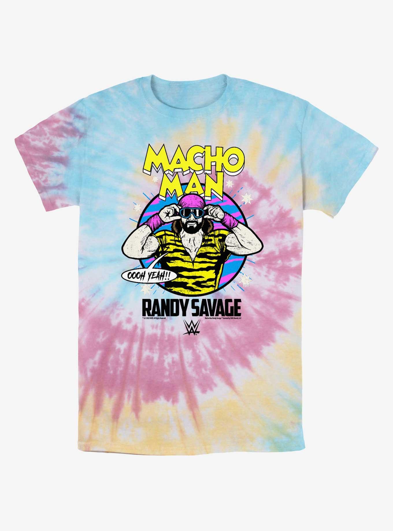 WWE Macho Man Randy Savage Tie-Dye T-Shirt, BLUPNKLY, hi-res