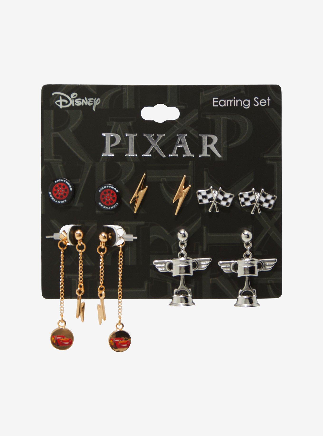 Disney Pixar Cars Lightning McQueen Earring Set — BoxLunch Exclusive, , hi-res