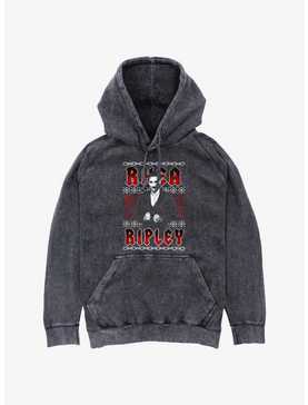 WWE Rhea Ripley Ugly Sweater Pattern Mineral Wash Hoodie, , hi-res
