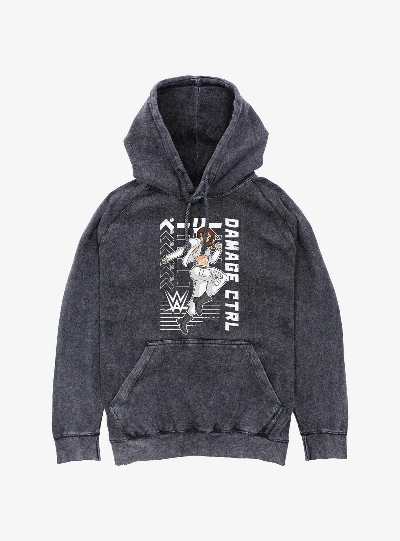 WWE Damage CTRL Bayley Kanji Action Anime Portrait Mineral Wash Hoodie, , hi-res