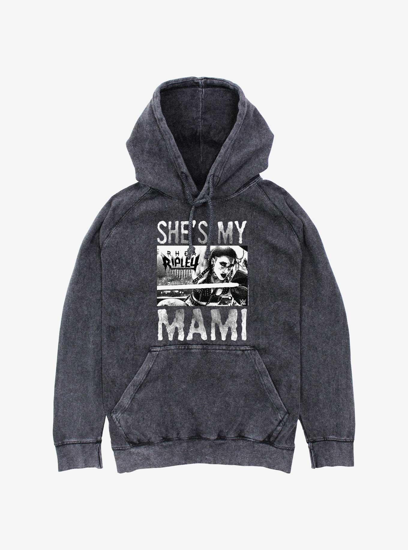 WWE Rhea Ripley She's My Mami Mineral Wash Hoodie, , hi-res