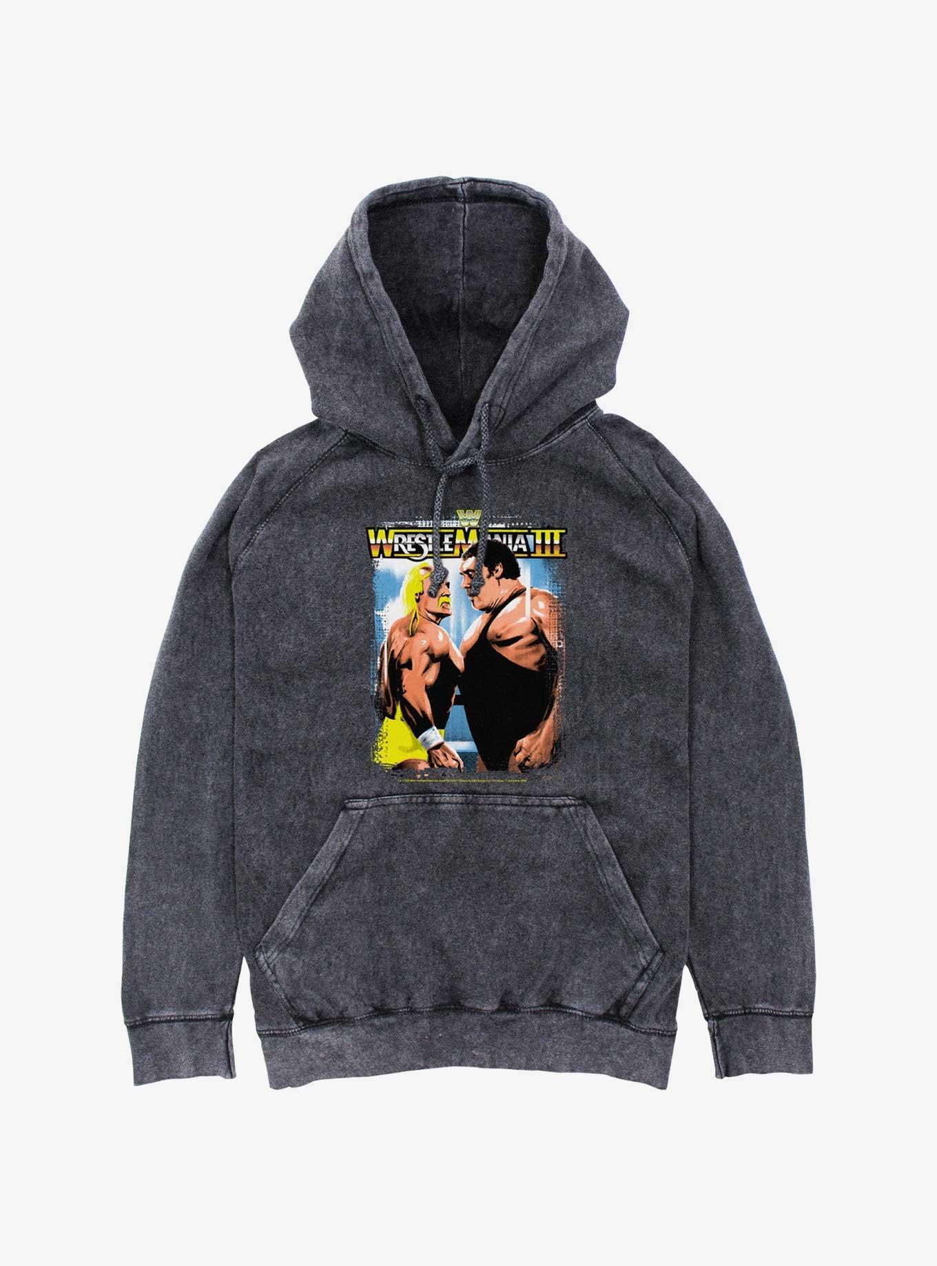 WWE RetroMania Hulk Hogan vs Andre The Giant Mineral Wash Hoodie, , hi-res