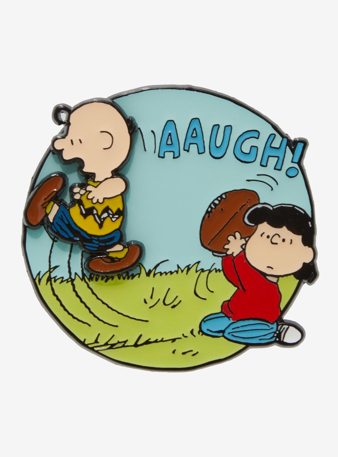 Peanuts Charlie Brown & Lucy Spinning Enamel Pin — BoxLunch Exclusive, , hi-res