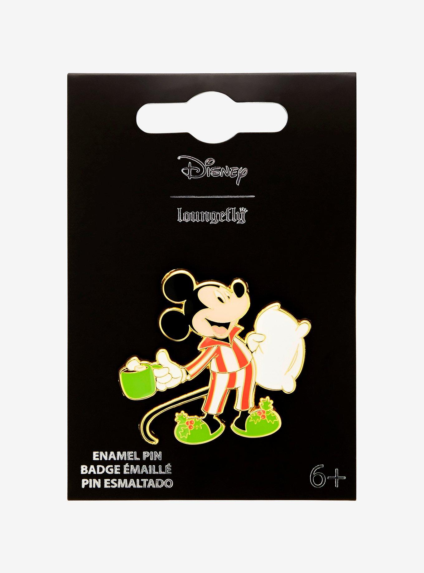 Loungefly Disney Mickey Mouse Holiday Pajamas Enamel Pin - BoxLunch Exclusive, , hi-res