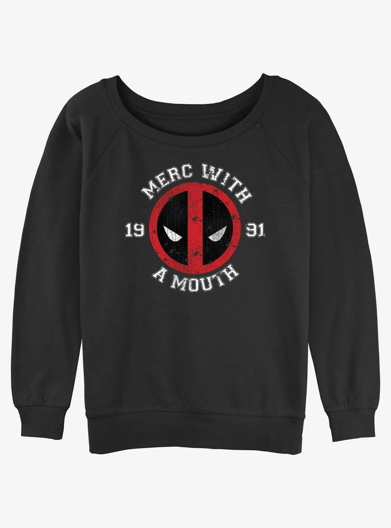 Marvel Deadpool Merc With A Mouth Womens Slouchy Sweatshirt, , hi-res