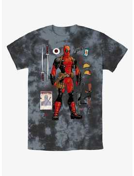 Marvel Deadpool Mercenary Items Tie-Dye T-Shirt, , hi-res