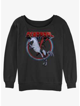 Marvel Deadpool Unicorns Forever Womens Slouchy Sweatshirt, , hi-res