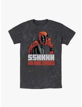 Marvel Deadpool No One Cares Mineral Wash T-Shirt, , hi-res