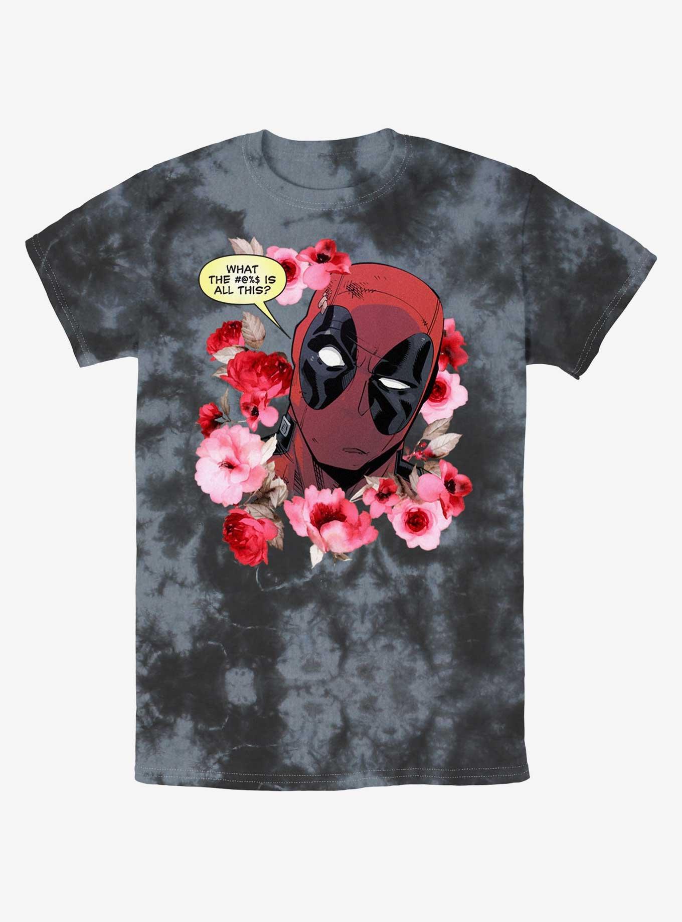 Marvel Deadpool What Is This Tie-Dye T-Shirt, BLKCHAR, hi-res
