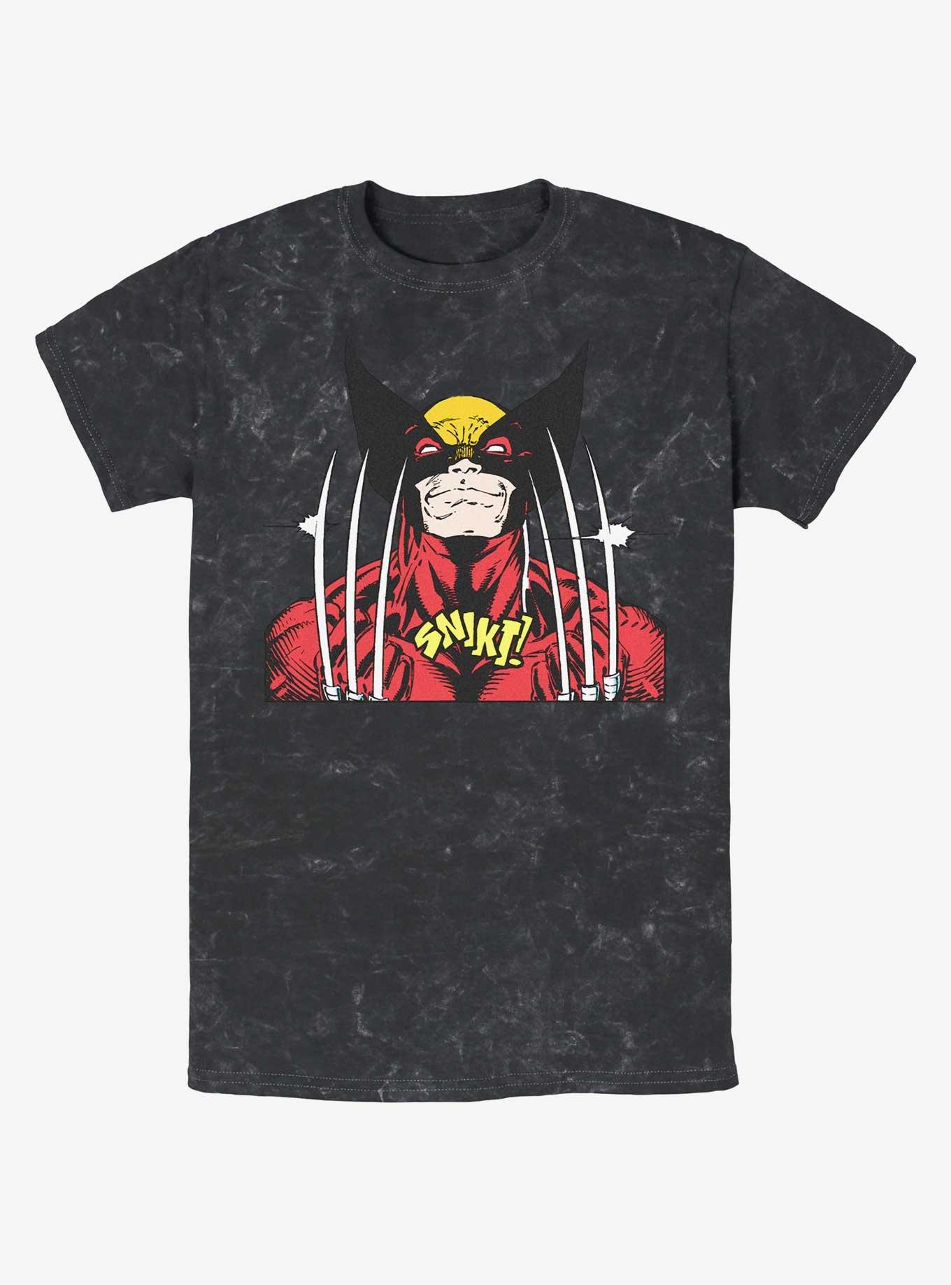 Wolverine Bring The Claws Mineral Wash T-Shirt, BLACK, hi-res