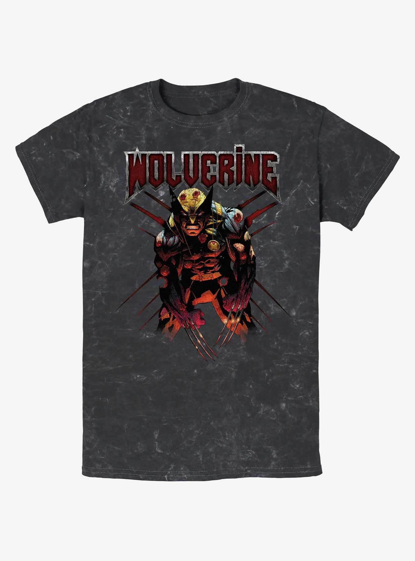 Wolverine Still Standing Mineral Wash T-Shirt, BLACK, hi-res