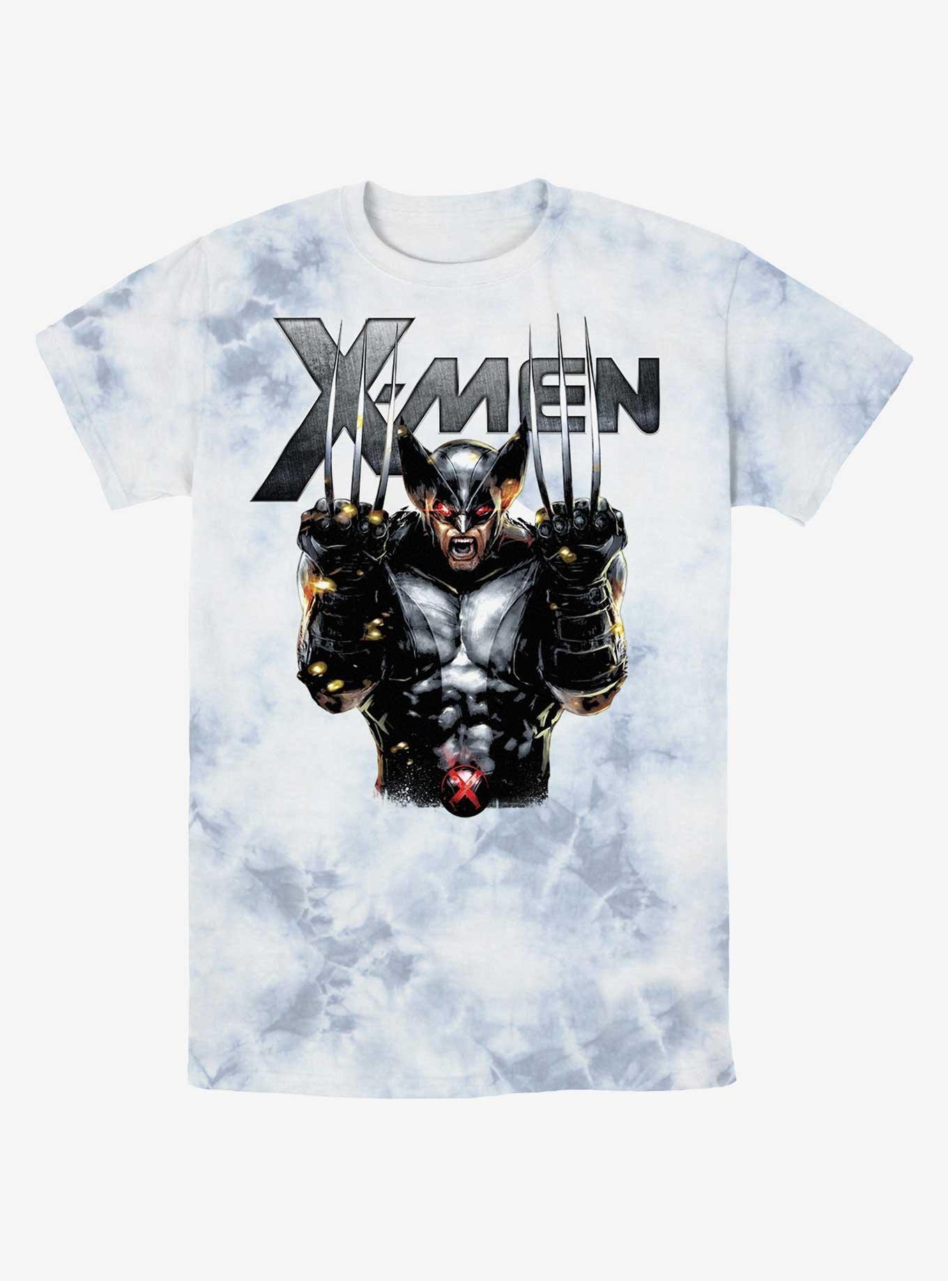 Wolverine Adamantium Rage Tie-Dye T-Shirt, WHITEBLUE, hi-res
