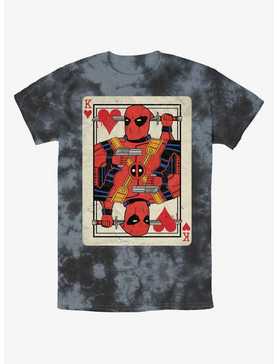 Marvel Deadpool King Of Hearts Card Tie-Dye T-Shirt, , hi-res