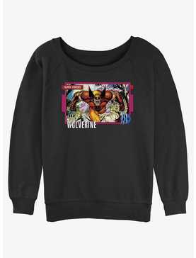 Wolverine Super Hero Womens Slouchy Sweatshirt, , hi-res