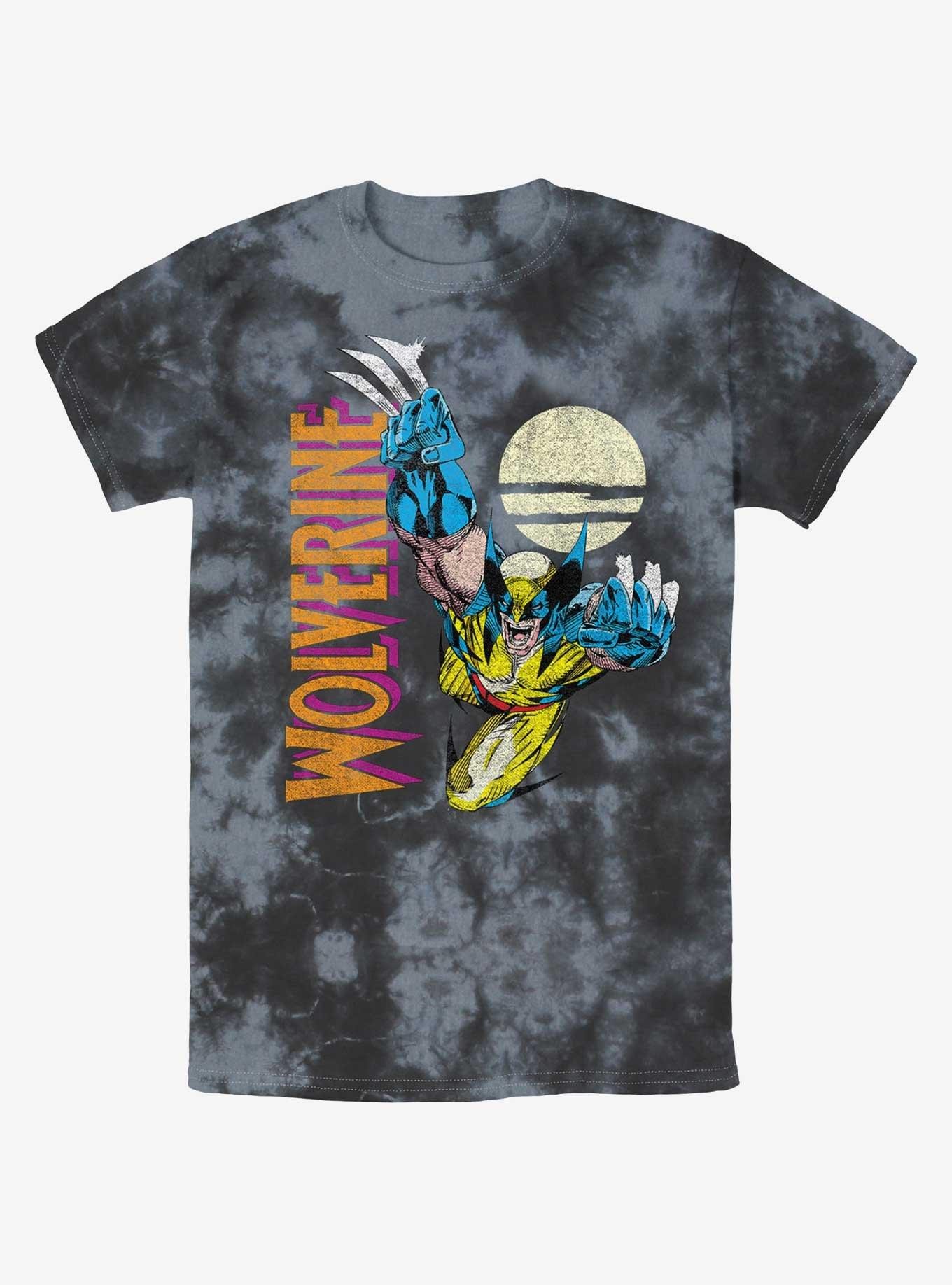 Wolverine Pounce At Night Tie-Dye T-Shirt, BLKCHAR, hi-res
