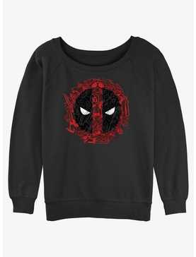 Marvel Deadpool Evil Eye Icons Womens Slouchy Sweatshirt, , hi-res