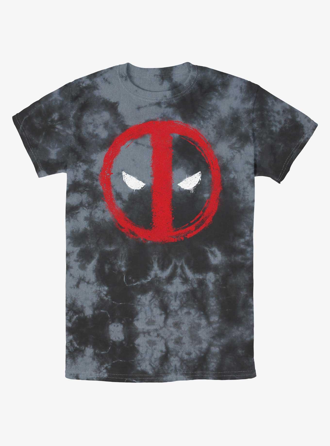 Marvel Deadpool Chalk Evil Eye Tie-Dye T-Shirt, BLKCHAR, hi-res