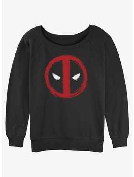 Marvel Deadpool Chalk Evil Eye Womens Slouchy Sweatshirt, , hi-res