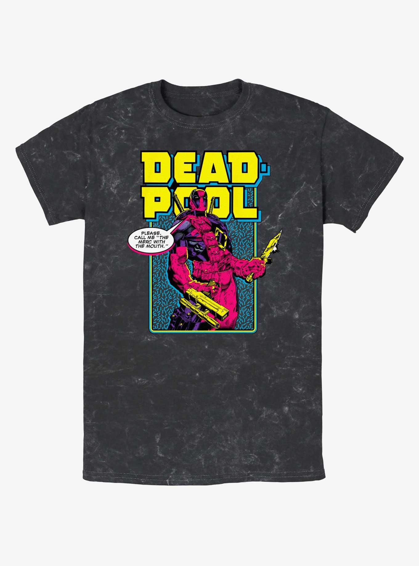 Marvel Deadpool Name Change Mineral Wash T-Shirt, BLACK, hi-res