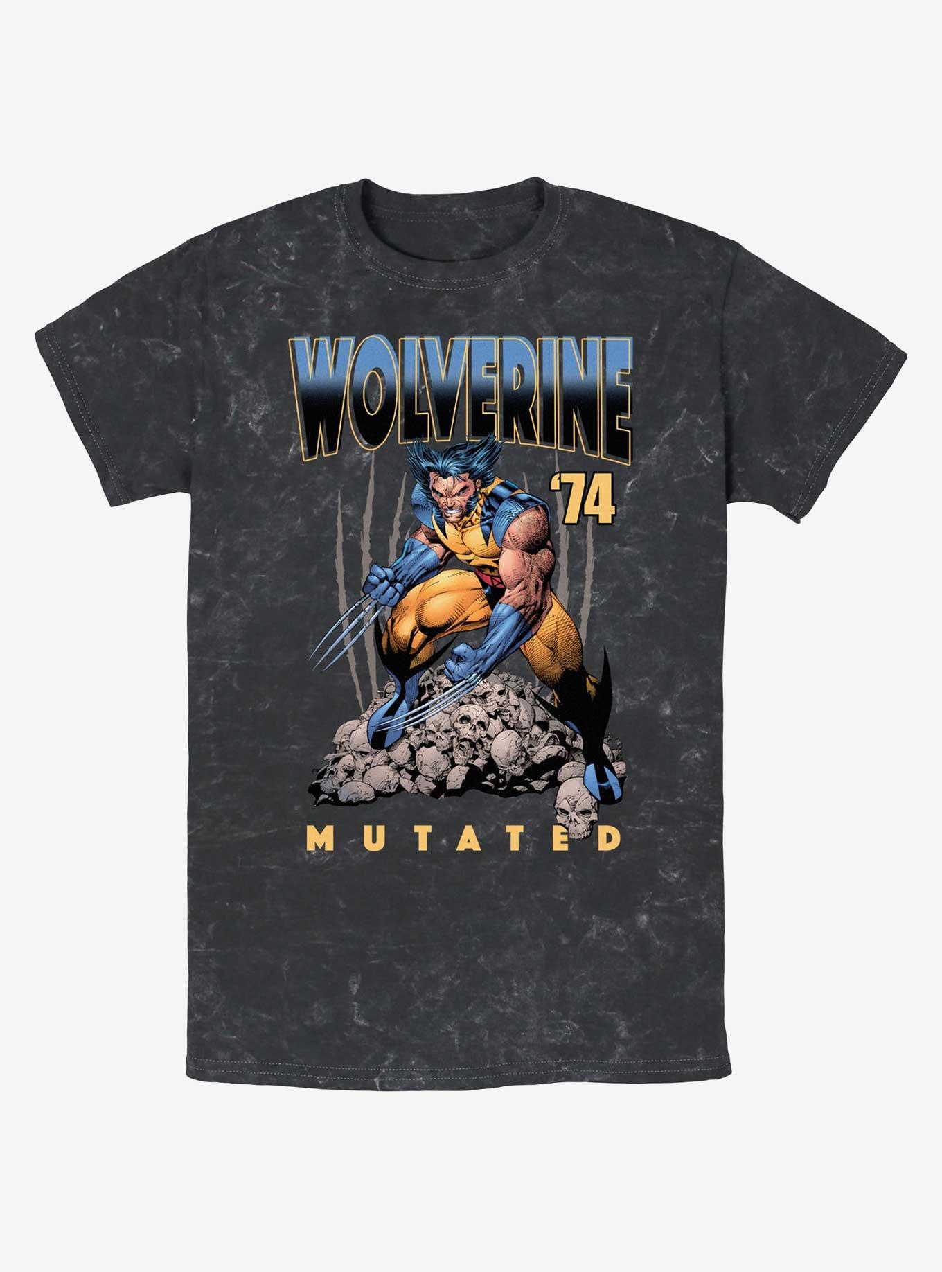 Wolverine Mutated Mineral Wash T-Shirt, BLACK, hi-res