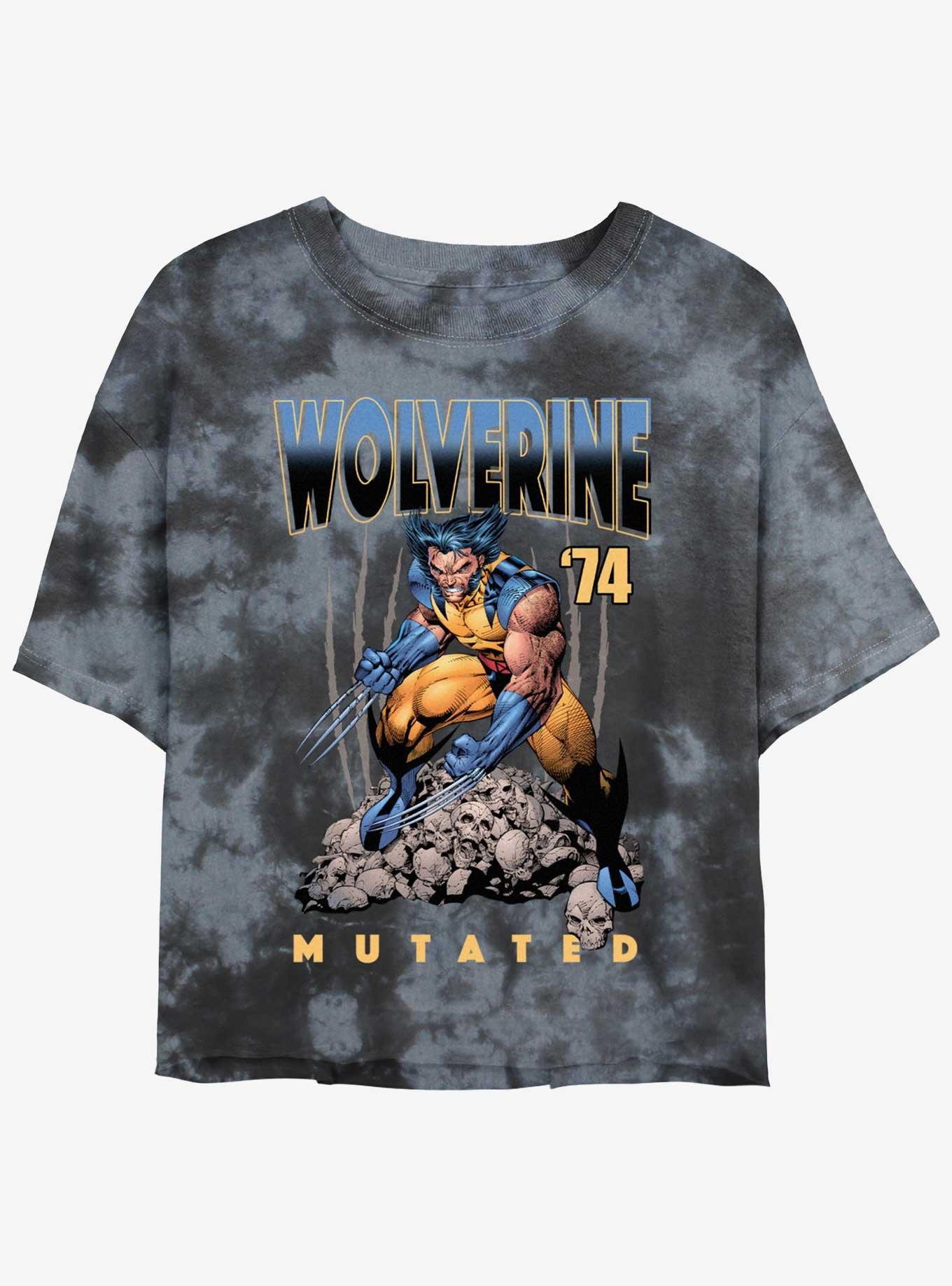 Wolverine Mutated Womens Tie-Dye Crop T-Shirt, , hi-res