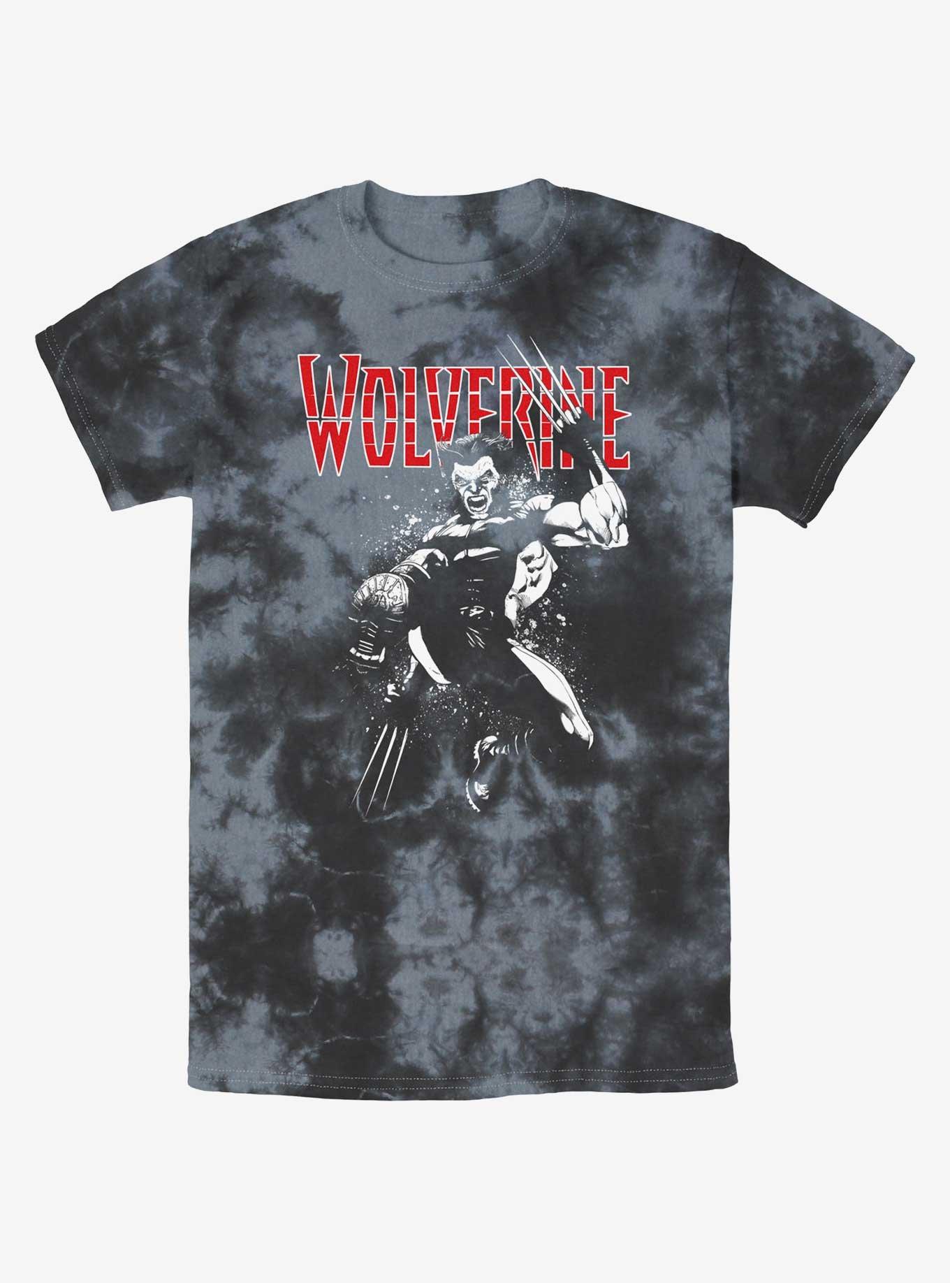 Wolverine Jump Tour Tie-Dye T-Shirt, BLKCHAR, hi-res