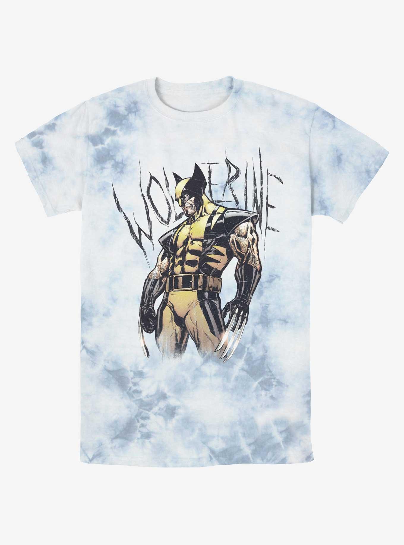 Wolverine Claws Ready Tie-Dye T-Shirt, WHITEBLUE, hi-res