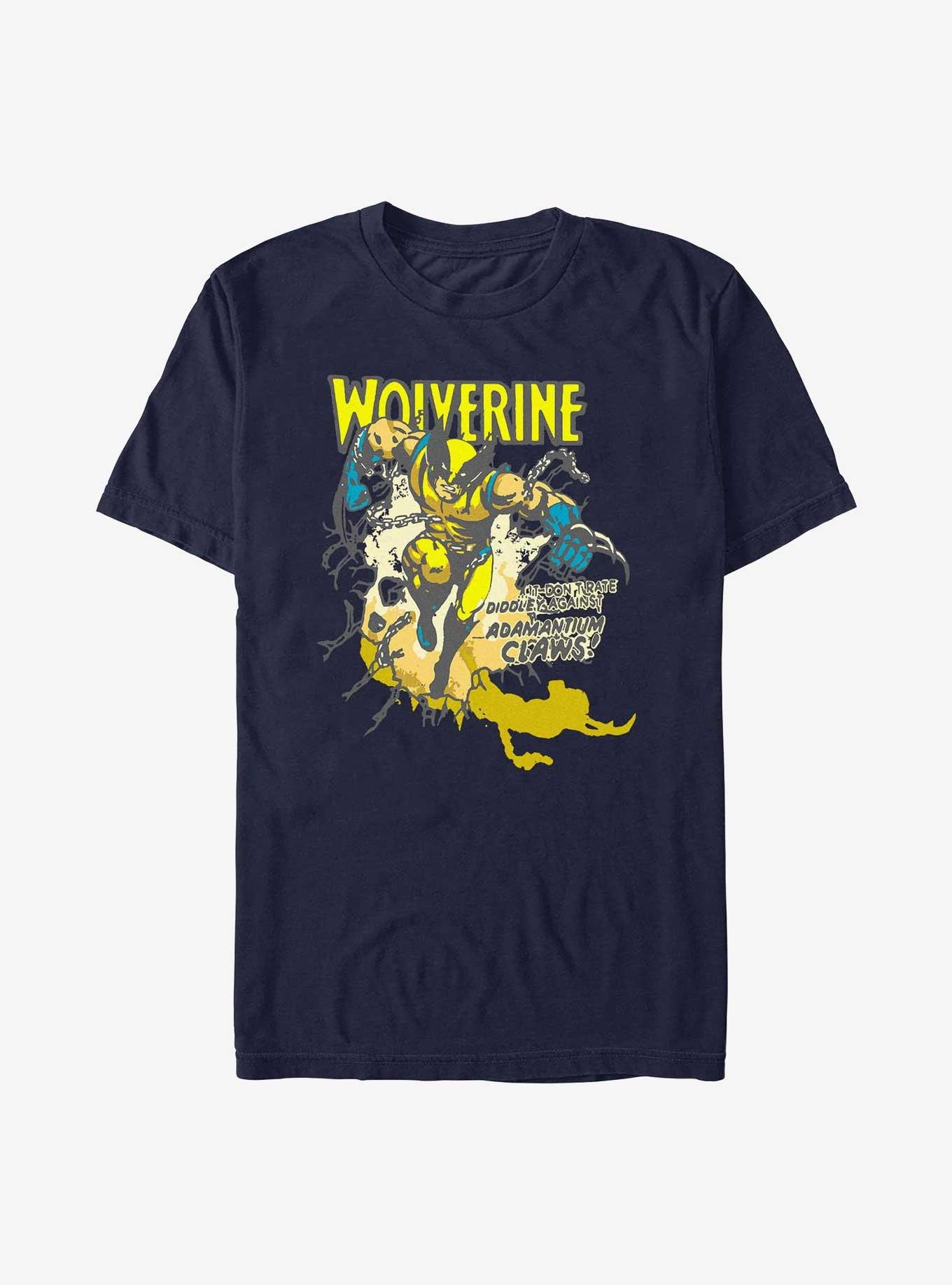 Wolverine Adamantium Time T-Shirt, NAVY, hi-res