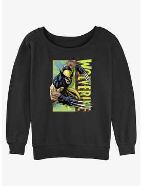 Wolverine Attack Panel Womens Slouchy Sweatshirt, , hi-res