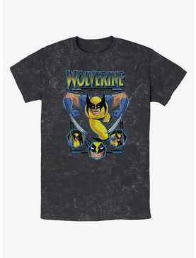 Wolverine Animated Attack Mineral Wash T-Shirt, , hi-res