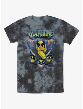 Wolverine Animated Attack Tie-Dye T-Shirt, , hi-res