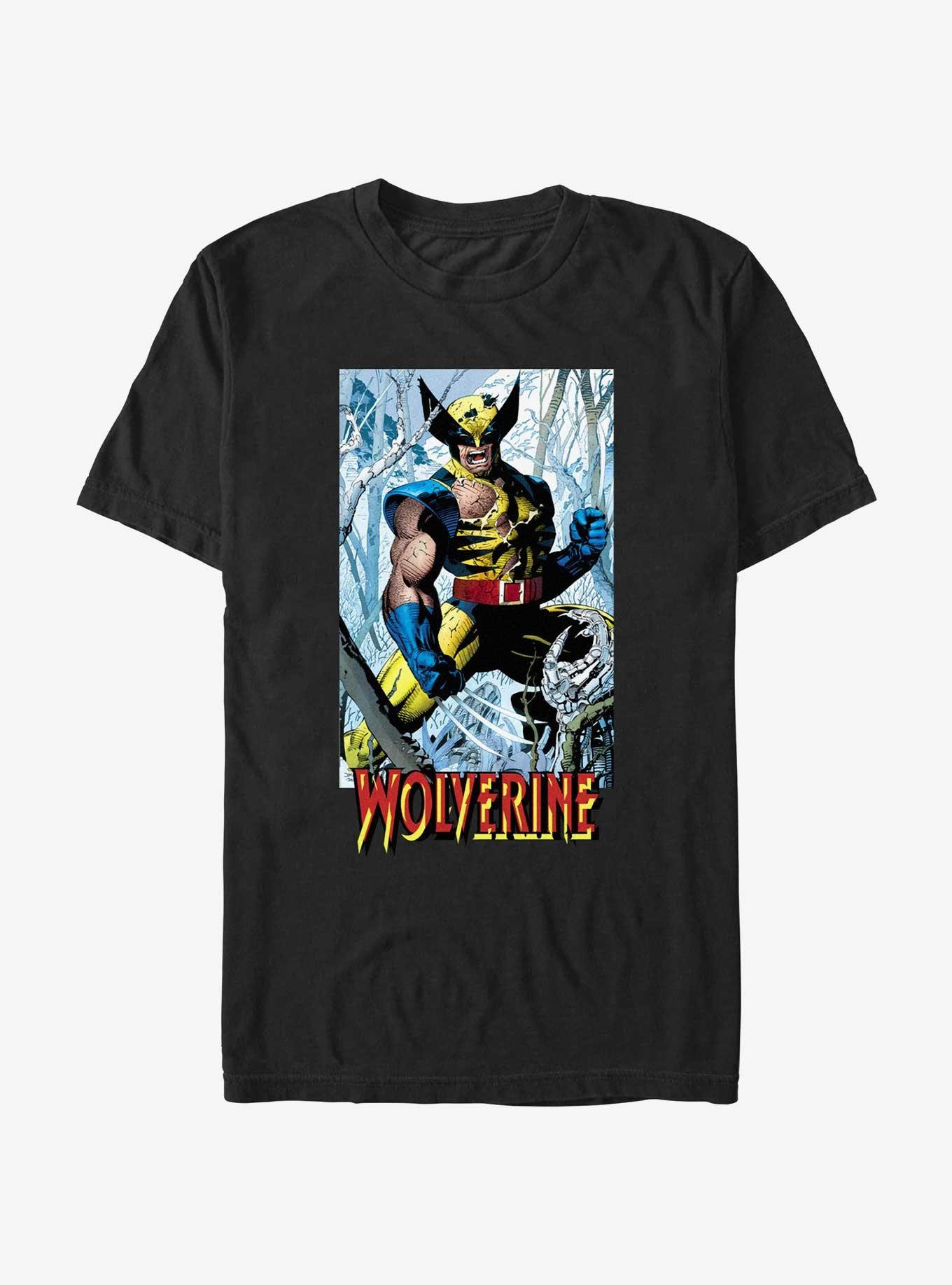 Wolverine Discipline 22 From Then Til Now Trading Card T-Shirt, BLACK, hi-res