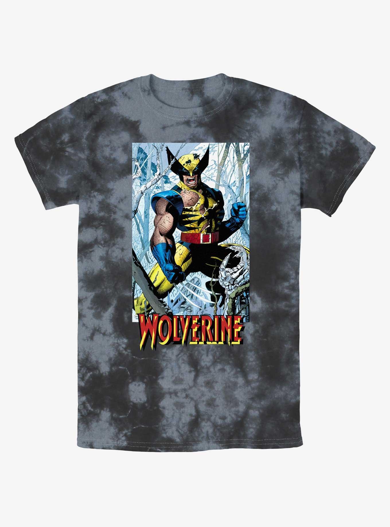 Wolverine Discipline 22 From Then Til Now Trading Card Tie-Dye T-Shirt, BLKCHAR, hi-res