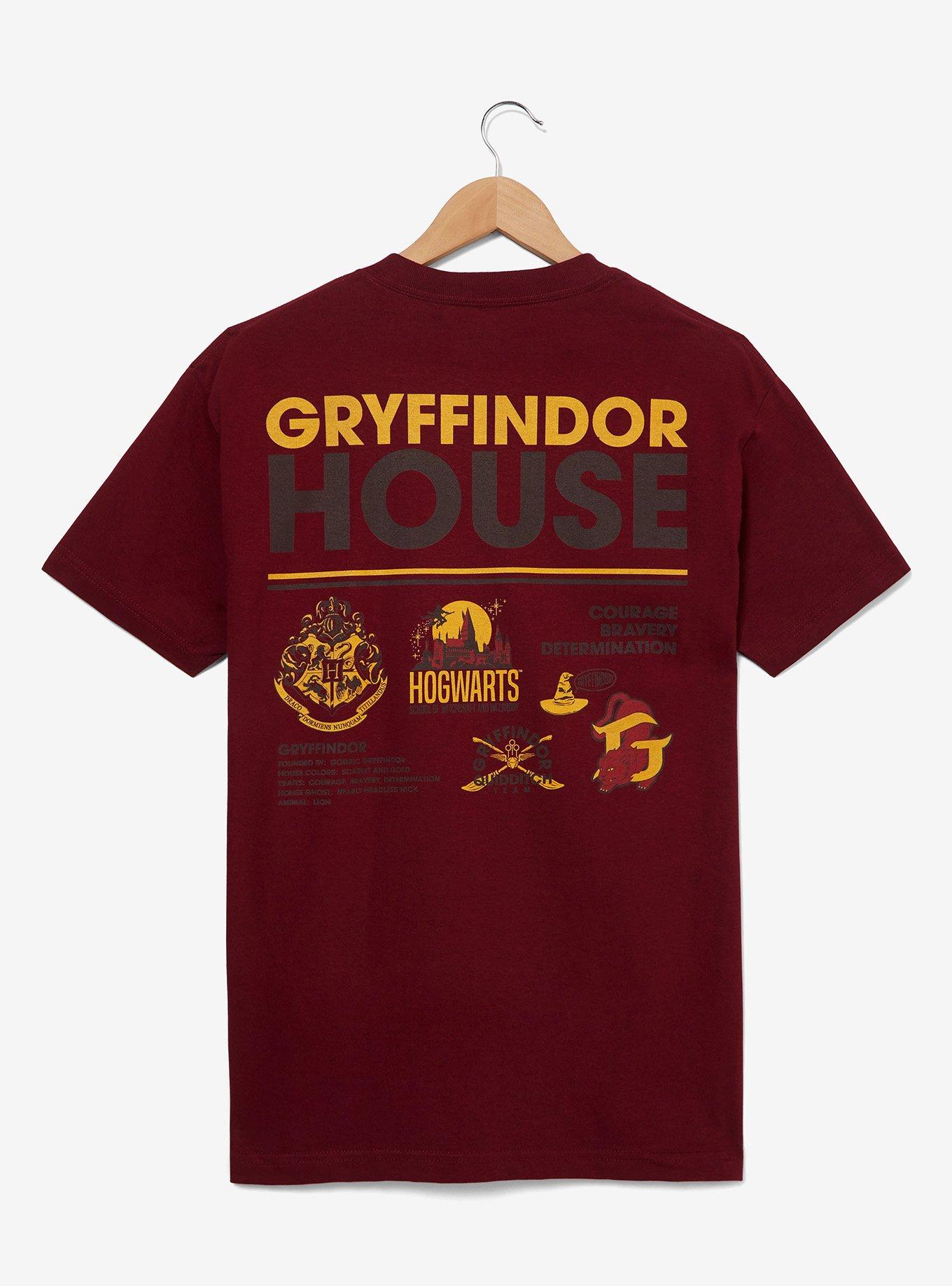 Harry Potter Gryffindor House T-Shirt &mdash; BoxLunch Exclusive, RED, hi-res