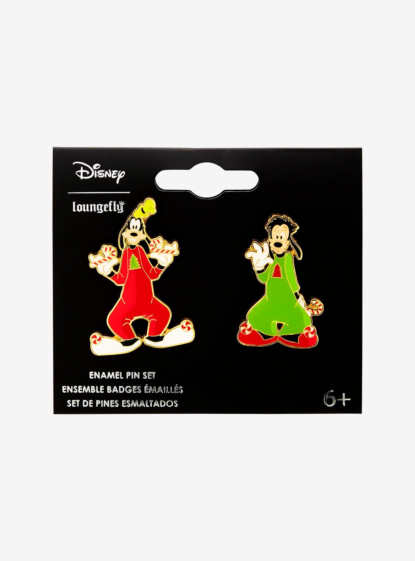 Loungefly Disney A Goofy Movie Max & Goofy Holiday Pajamas Enamel Pin Set - BoxLunch Exclusive, , hi-res