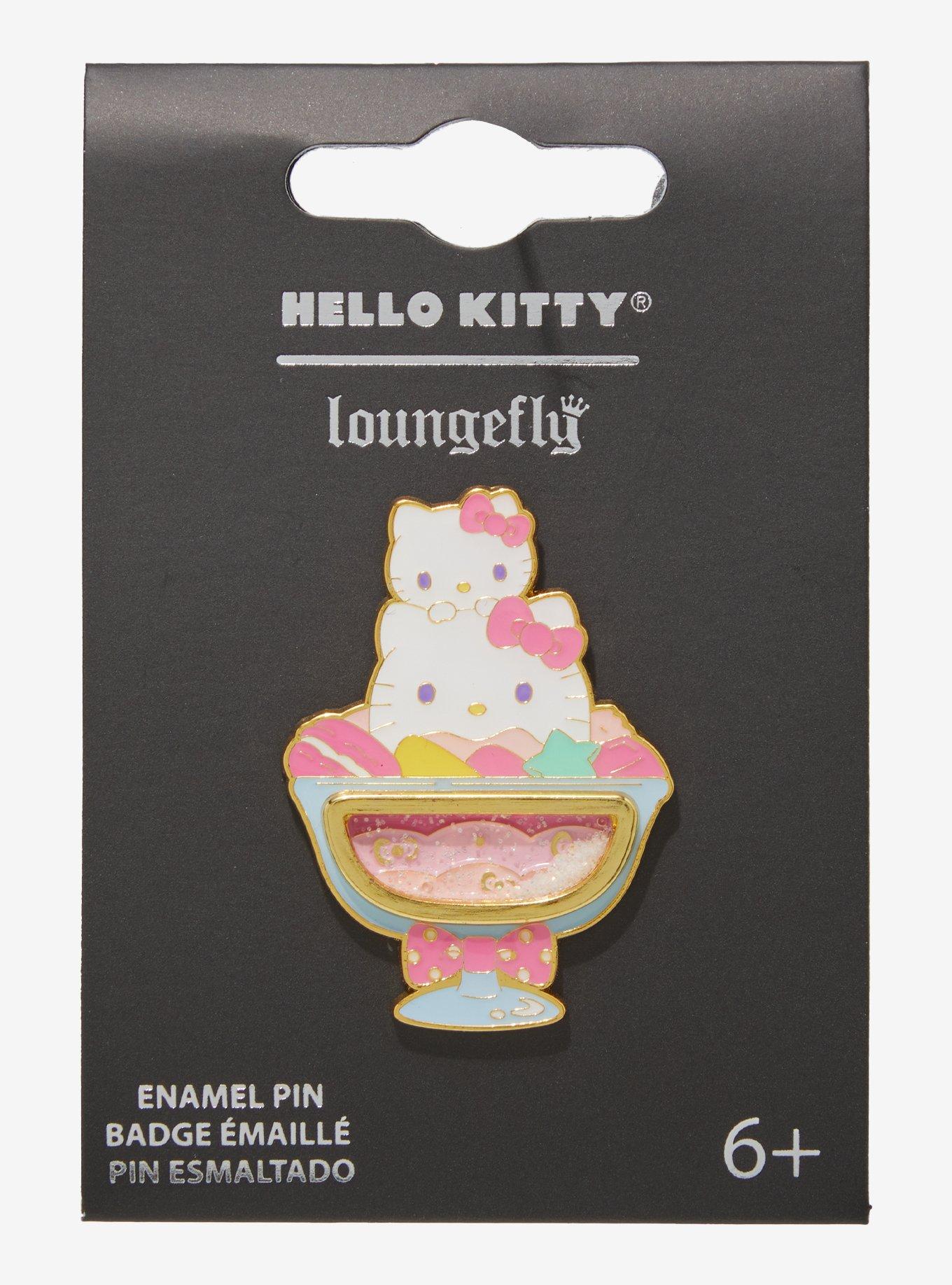 Loungefly Sanrio Hello Kitty Ice Cream Sundae Glitter Enamel Pin &mdash; BoxLunch Exclusive, , hi-res