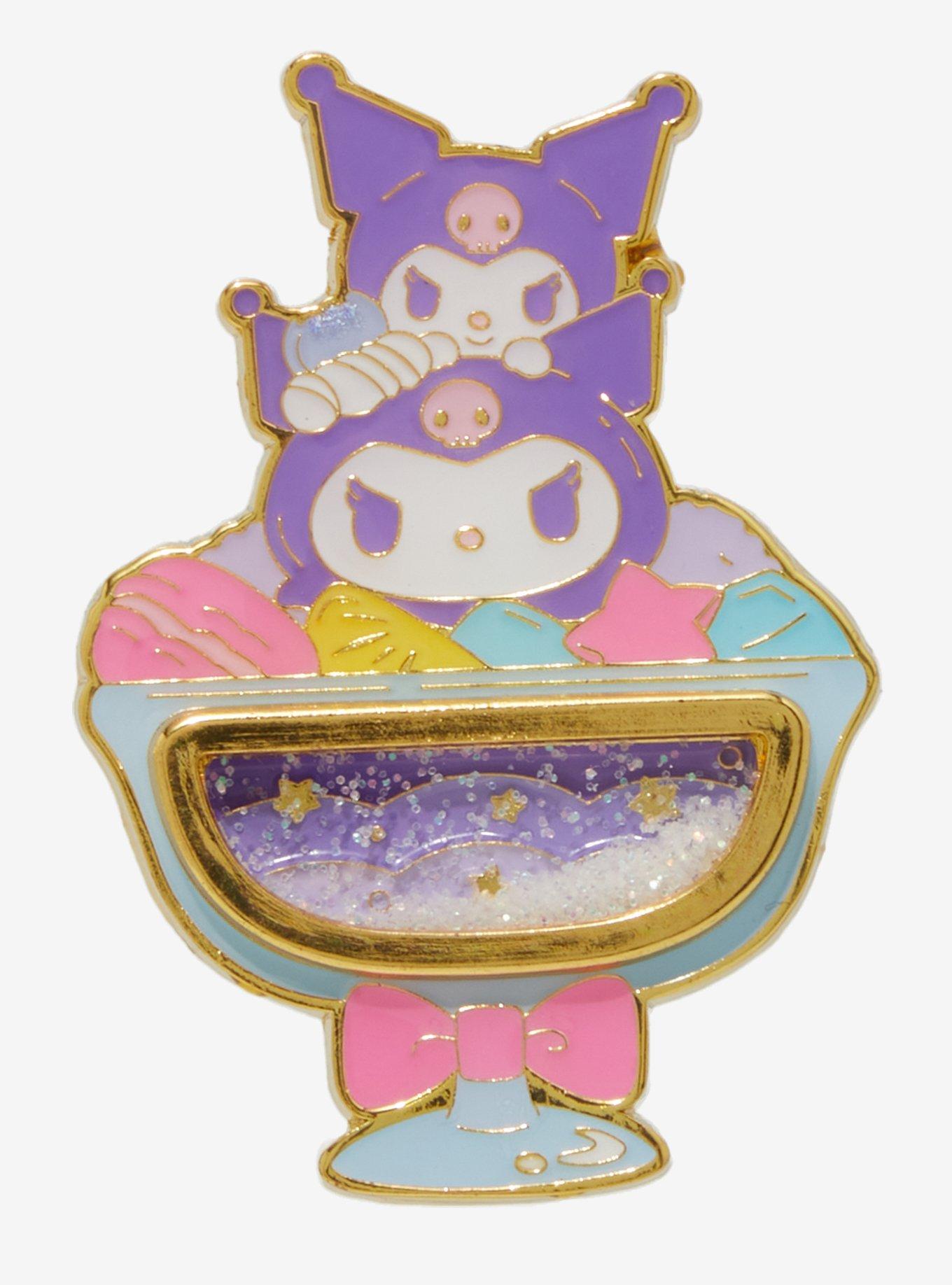 Loungefly Sanrio Kuromi Ice Cream Sundae Glitter Enamel Pin — BoxLunch Exclusive, , hi-res