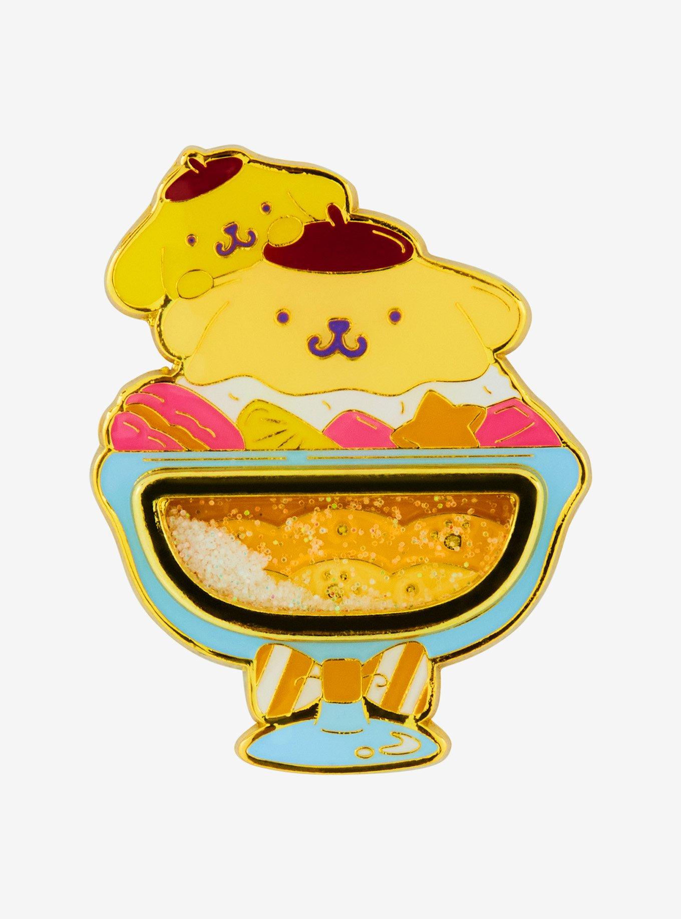 Loungefly Sanrio Pompompurin Ice Cream Sundae Glitter Enamel Pin — BoxLunch Exclusive, , hi-res