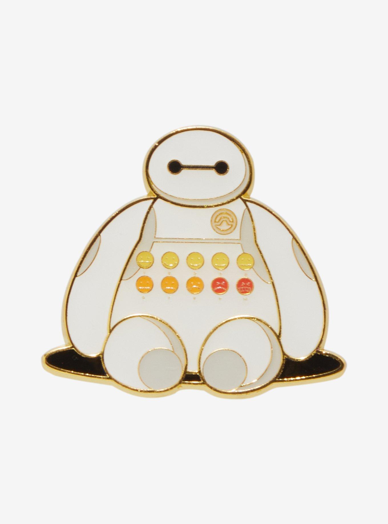 Disney Big Hero 6 Baymax Pain Scale Glow-in-the-Dark Enamel Pin, , hi-res