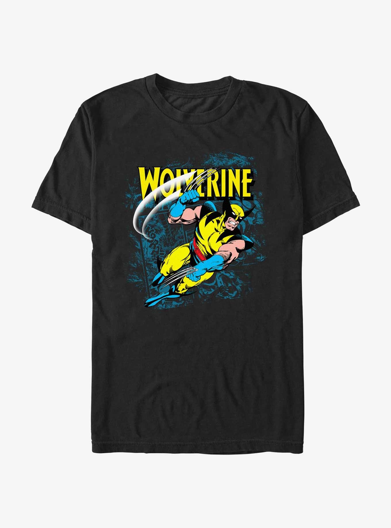 Wolverine Wolf Slash T-Shirt, BLACK, hi-res