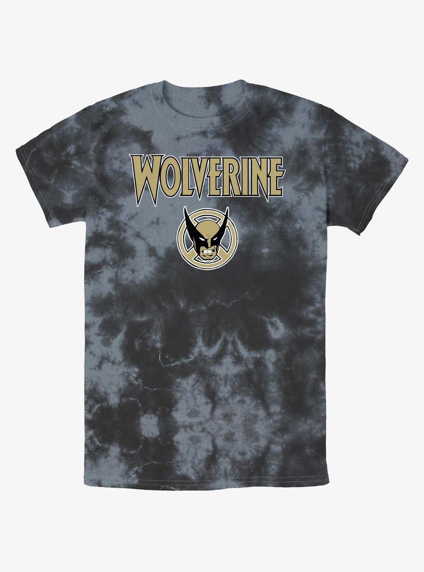 Wolverine Logan Icon Tie-Dye T-Shirt, BLKCHAR, hi-res