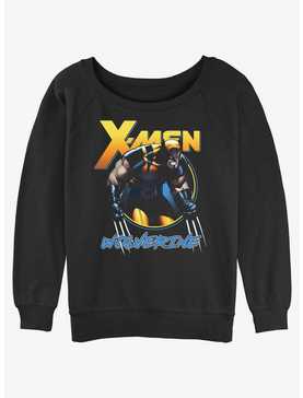 Wolverine Angry Logan Womens Slouchy Sweatshirt, , hi-res