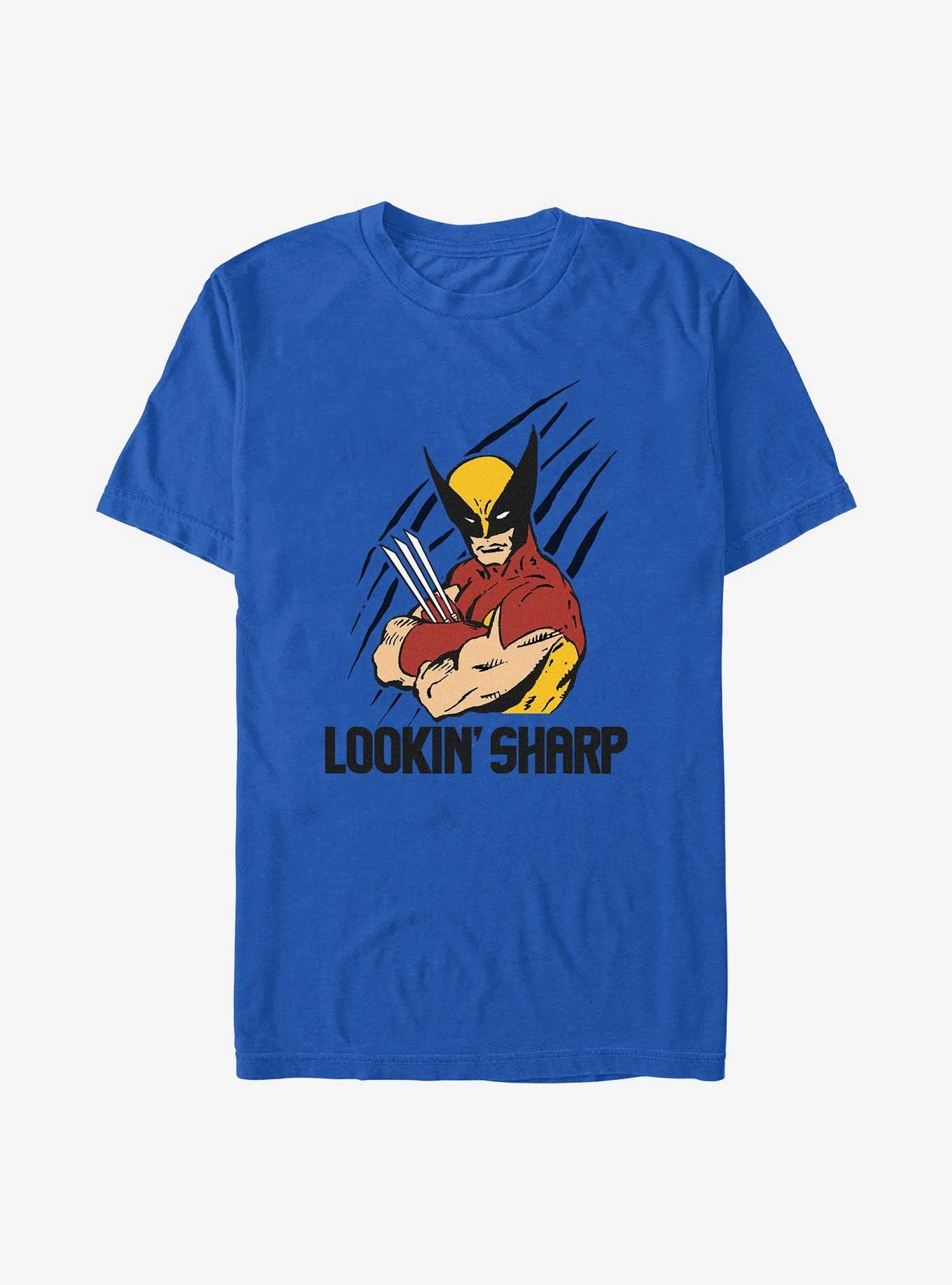 Wolverine Lookin' Sharp T-Shirt, ROYAL, hi-res