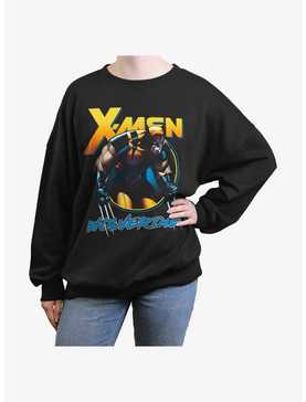 Wolverine Angry Logan Womens Oversized Sweatshirt, , hi-res