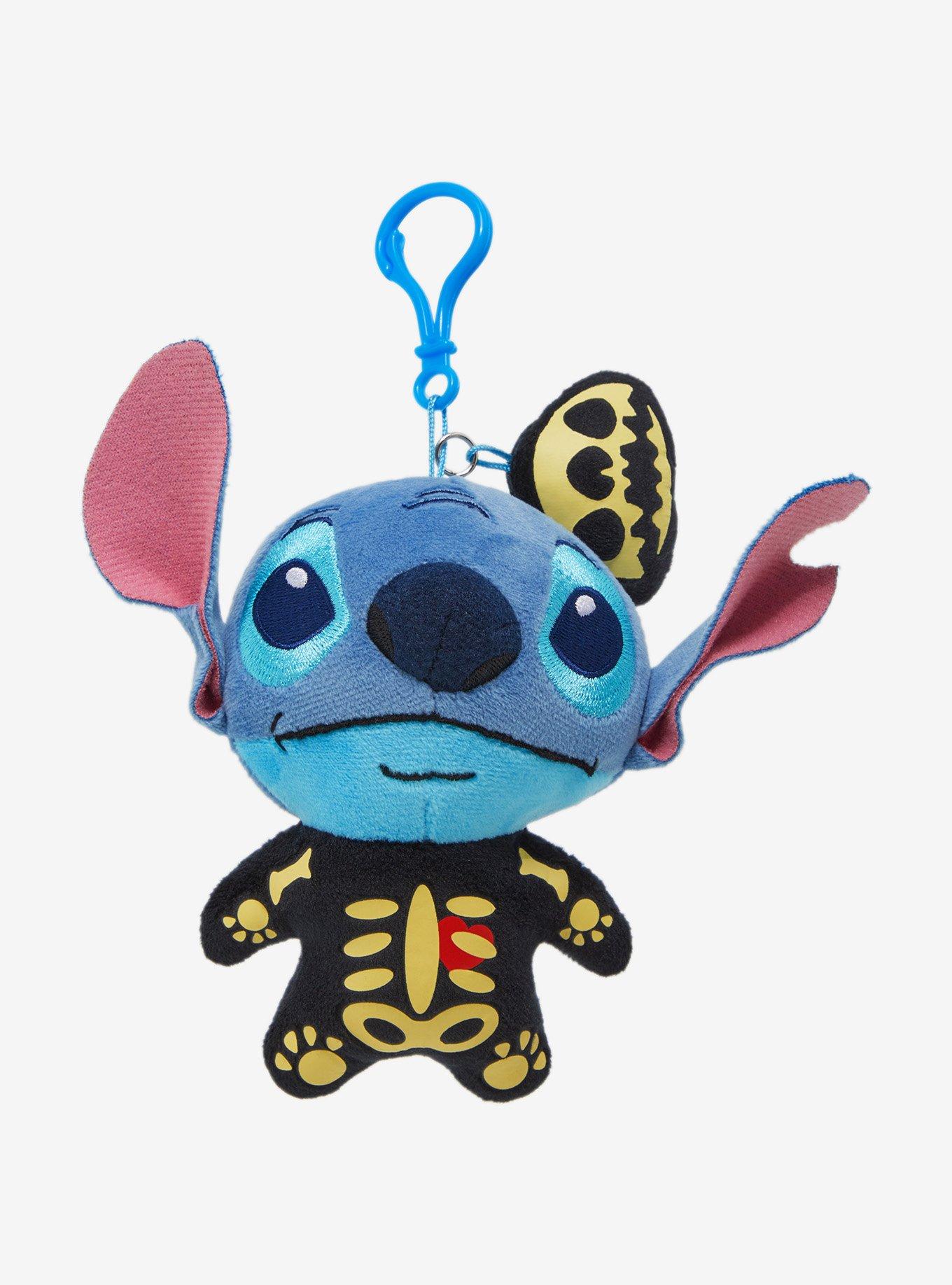 Disney Stitch Skeleton Costume Plush Key Chain, , hi-res