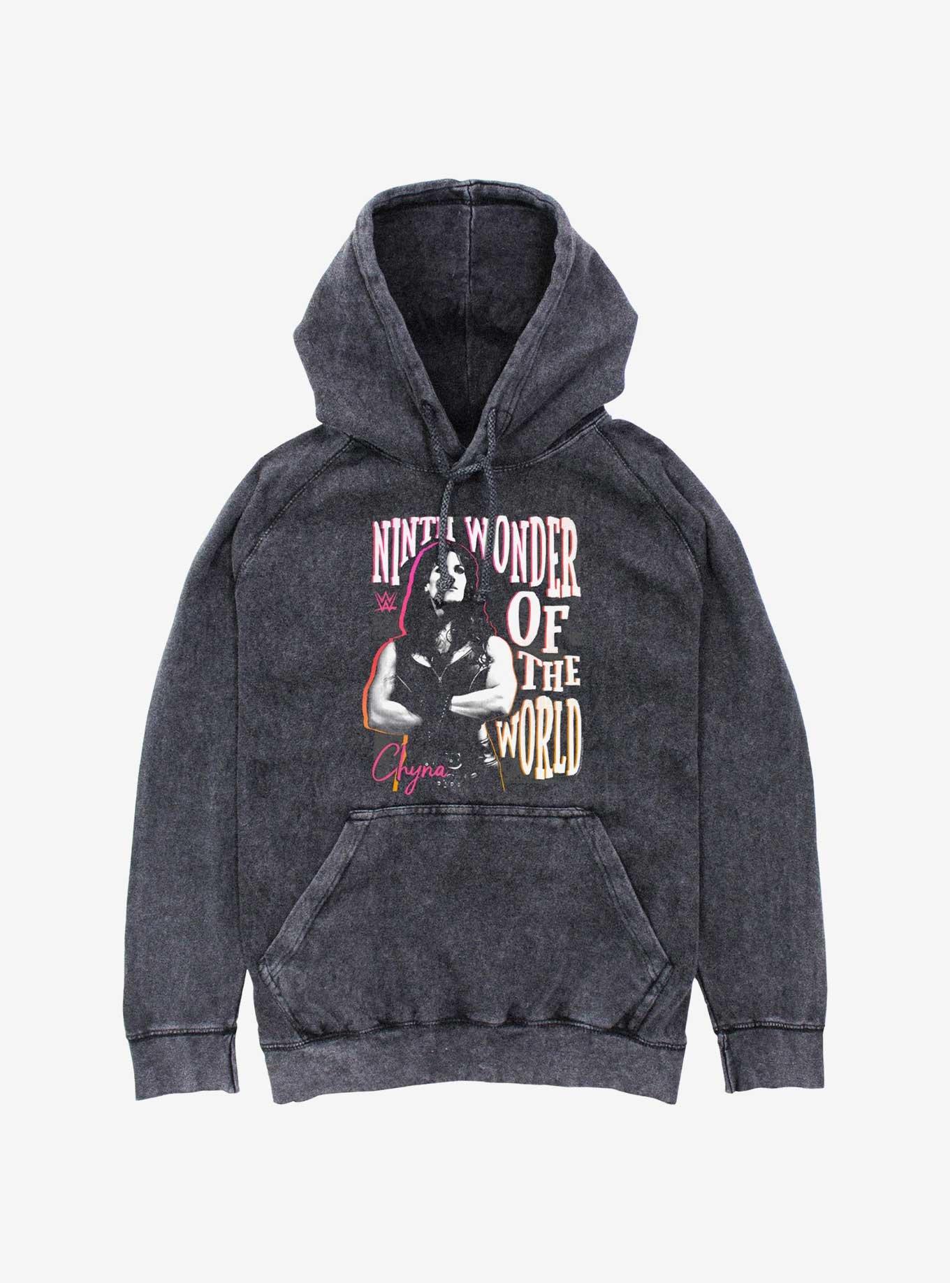 WWE Ninth Wonder Chyna Mineral Wash Hoodie, BLACK, hi-res